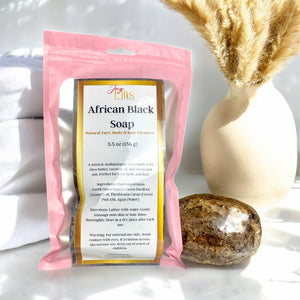 African Black Soap| Natural Face, Body & Hair Cleanser