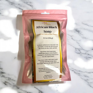 African Black Soap| Natural Face, Body & Hair Cleanser