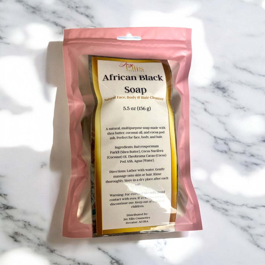 African Black Soap| Natural Face, Body & Hair Cleanser