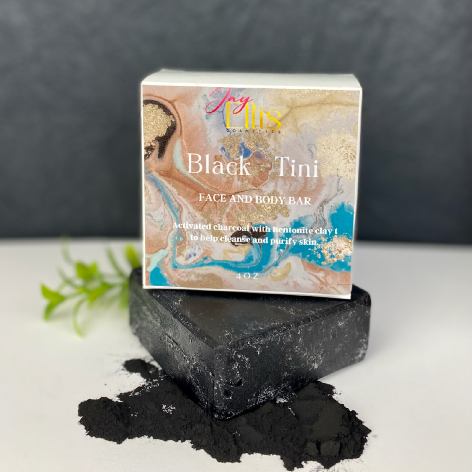 Charcoal & Tea Tree Face Bar ( Black- Tini)